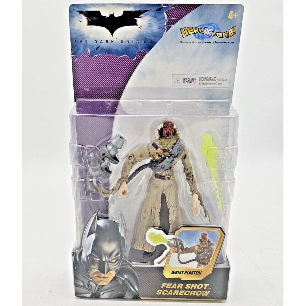 NIB DC Comics Batman The Dark Knight (2007) Mattel Fear Shot Scarecrow Figure